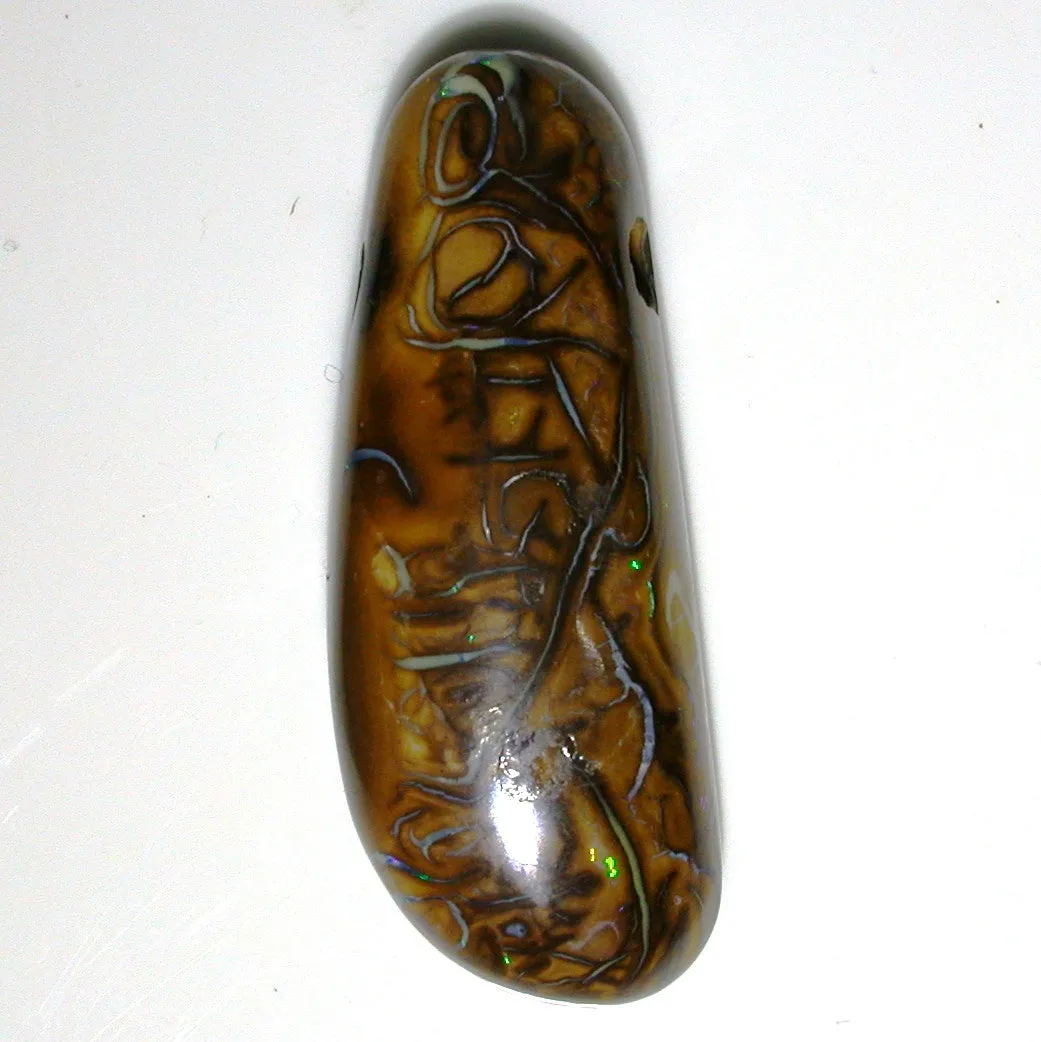 Green/Blue Koroit Matrix in a slide pendant