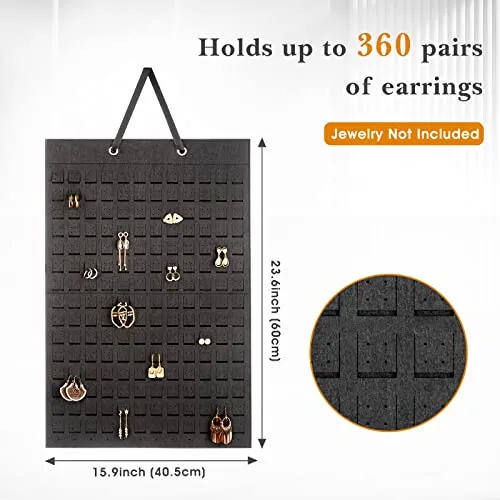 Hanging Earrings Organizer (Holds Up to 360 Pairs) | Lolalet