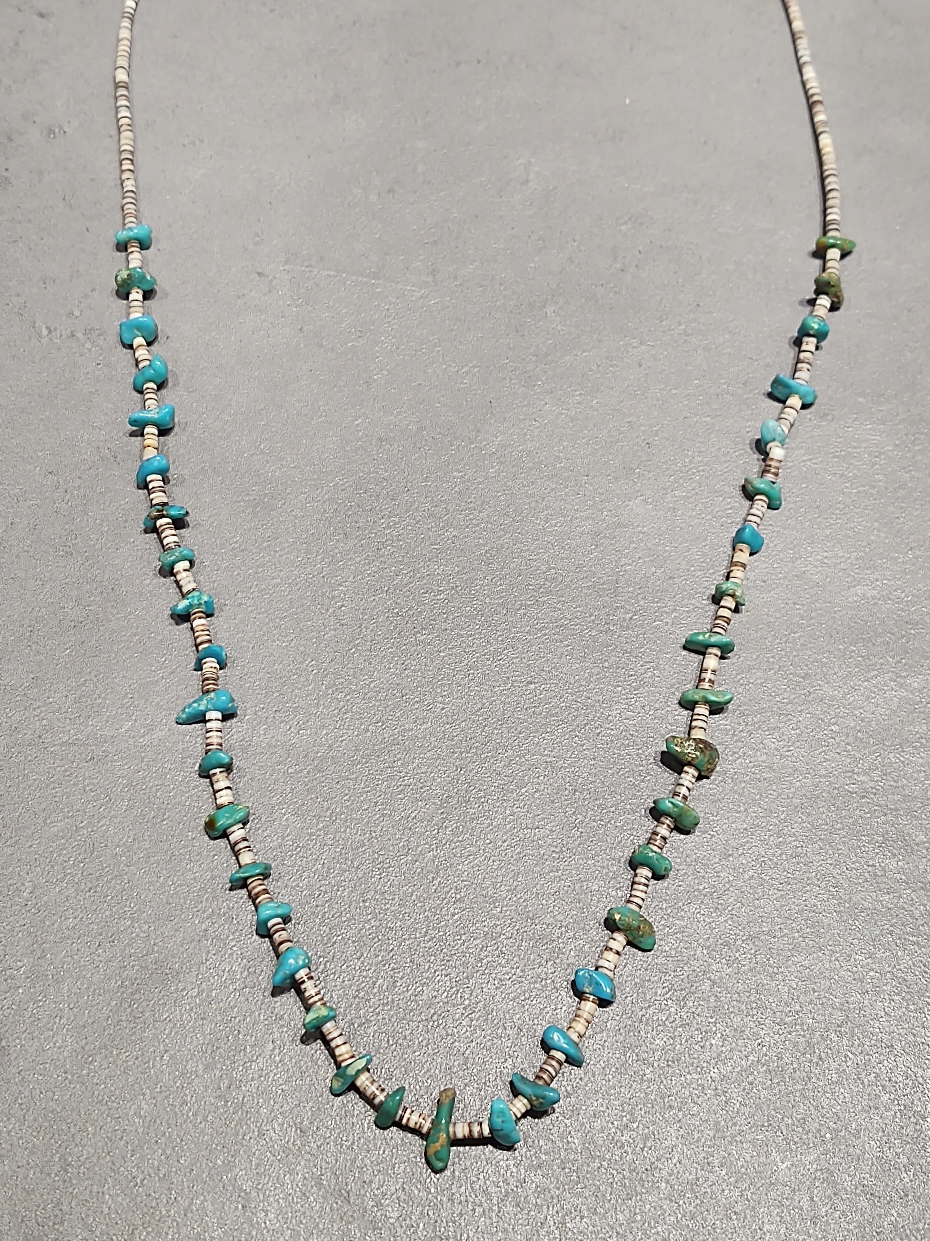 Heishi Turquoise Kewa Necklace - Handmade Native American