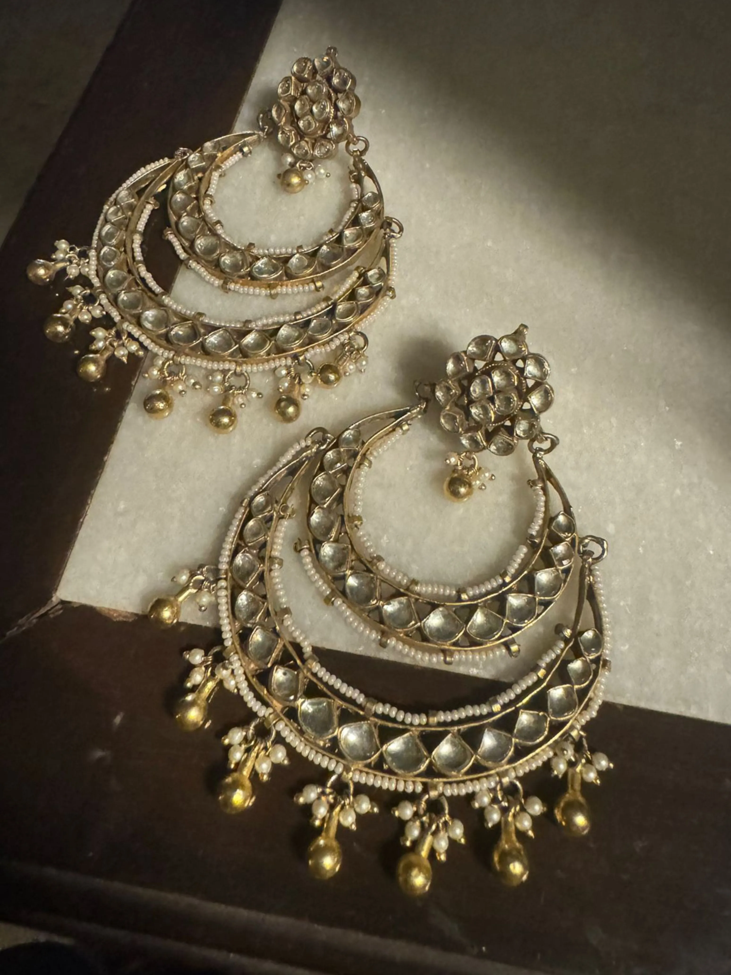 Indira - Chandbali Earrings