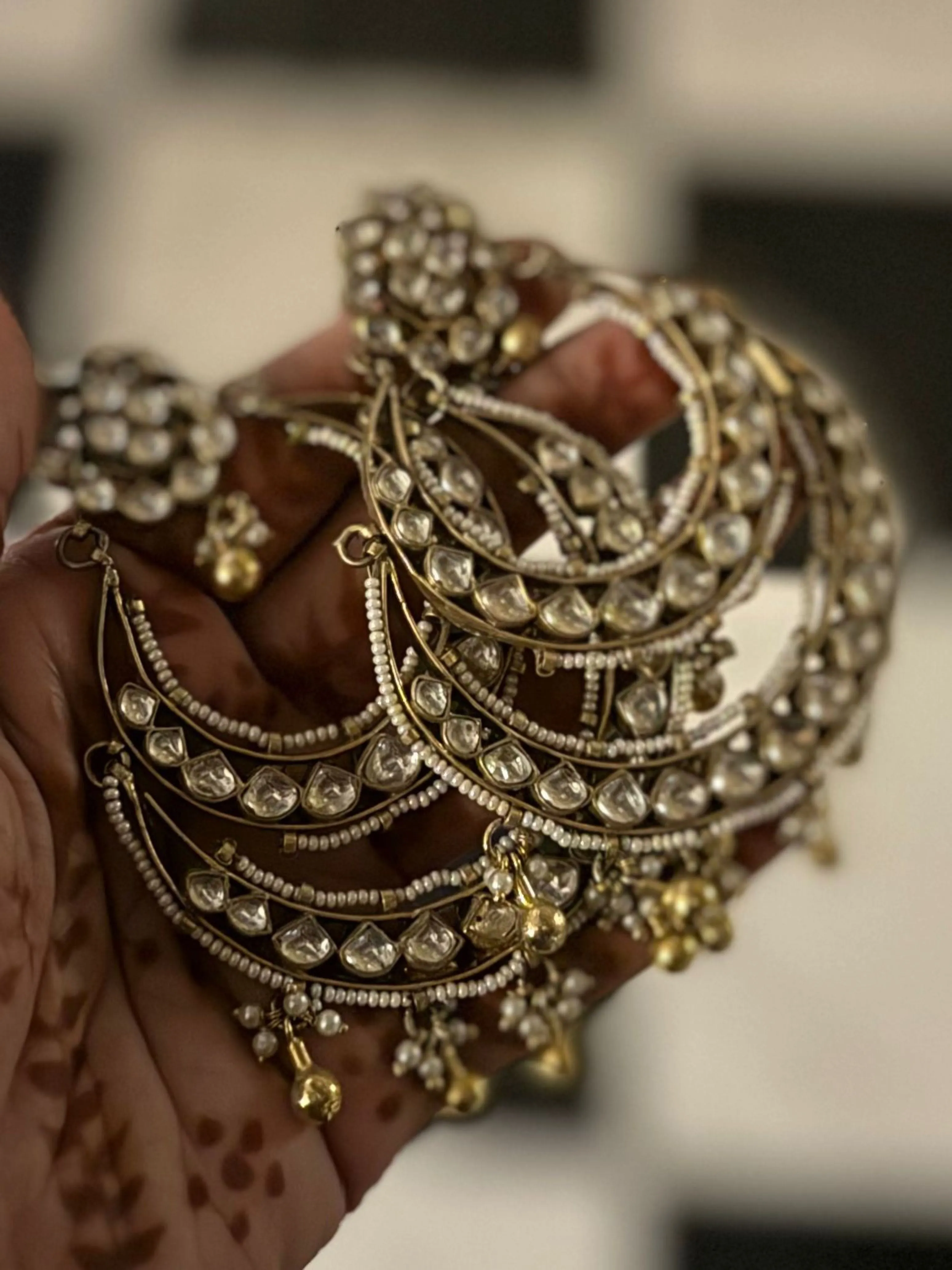 Indira - Chandbali Earrings