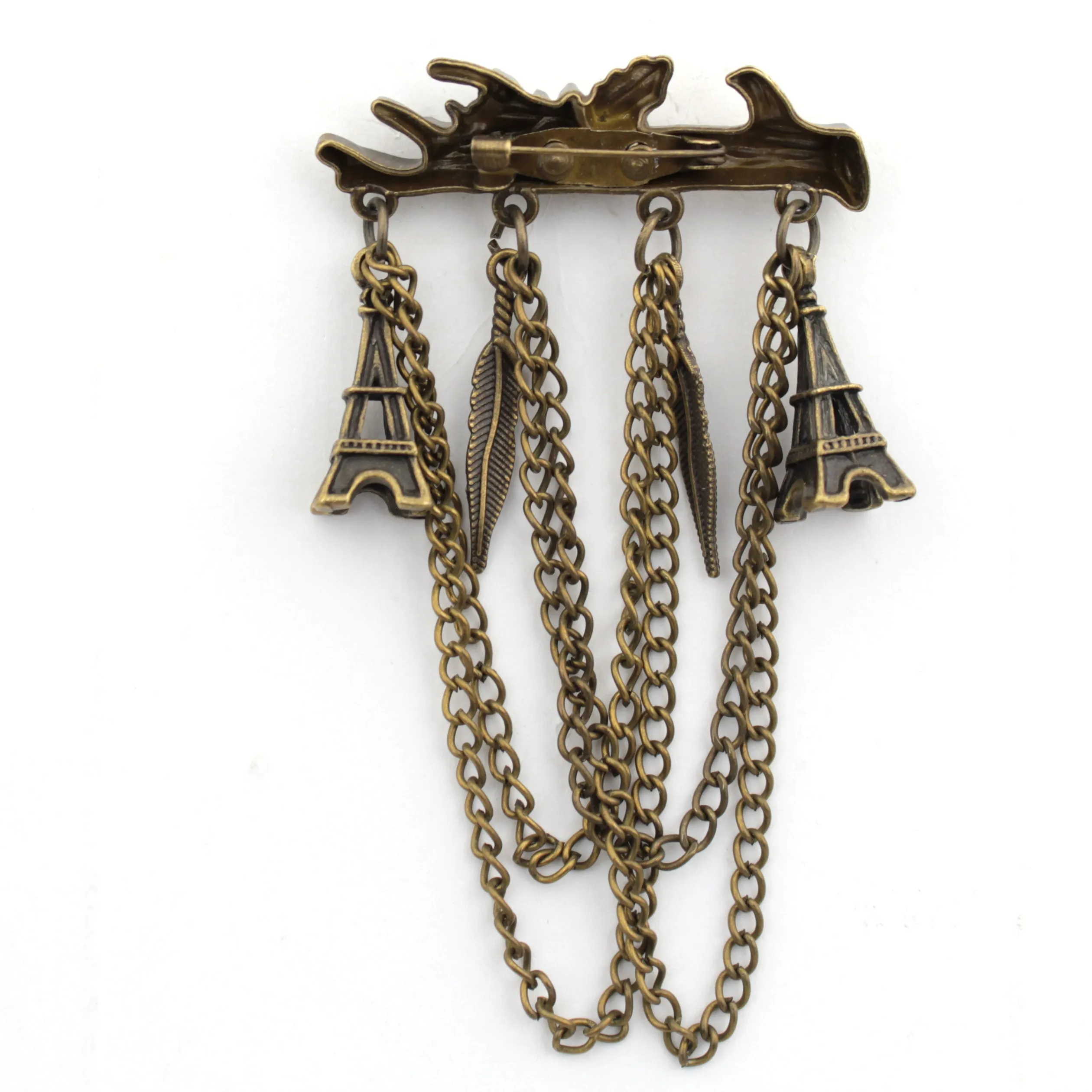 Kavove The Eiffel Tower Brass Colour Brooch