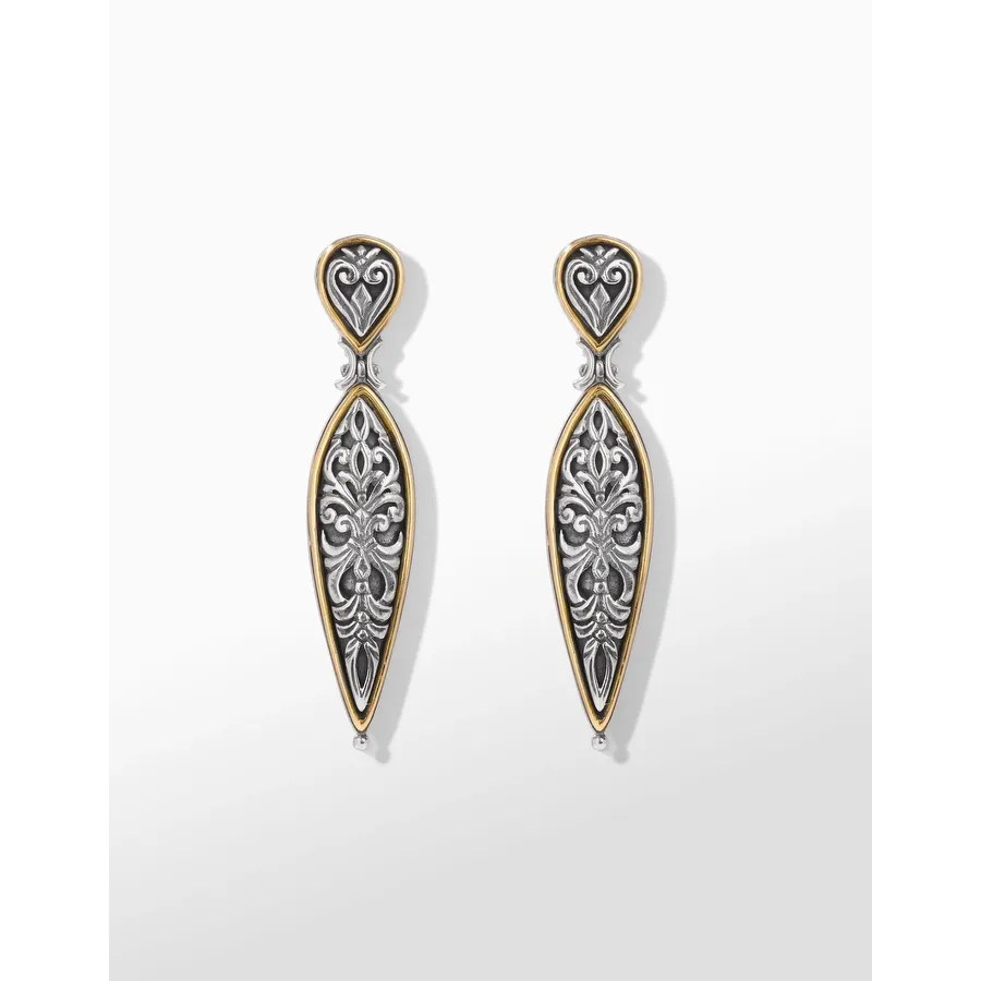 Konstantino 1993 Collection Silver and Gold Drop Earrings