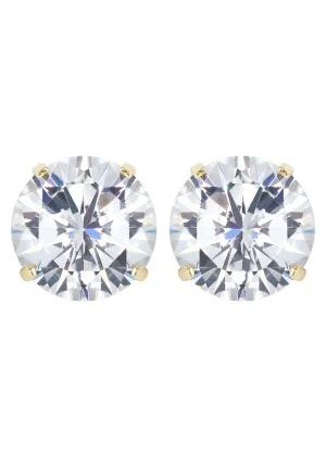 Lab Grown Diamond Stud Earrings - 14K Yellow Gold