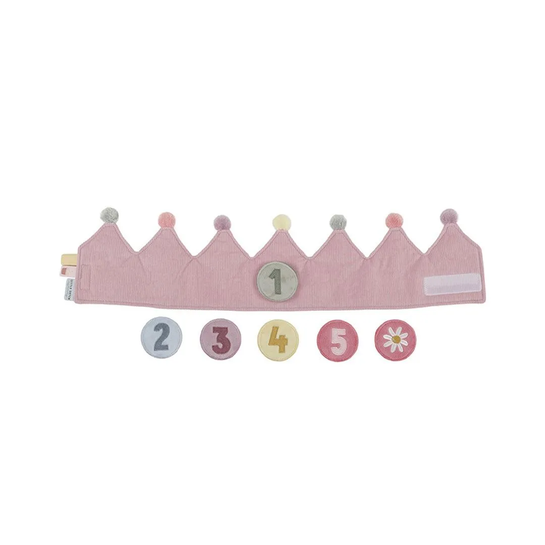 Little Dutch Birthday Crown With Numbers - Pink