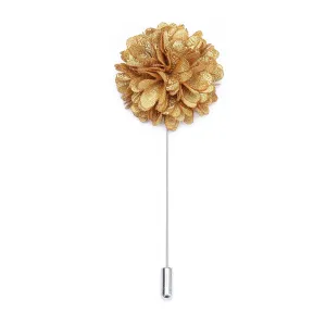 Luxury Brown Floral  Lapel Pin