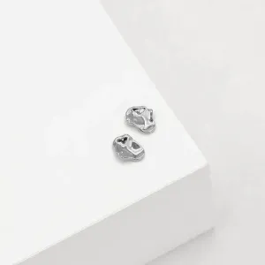 Morph Stud Earrings - Silver