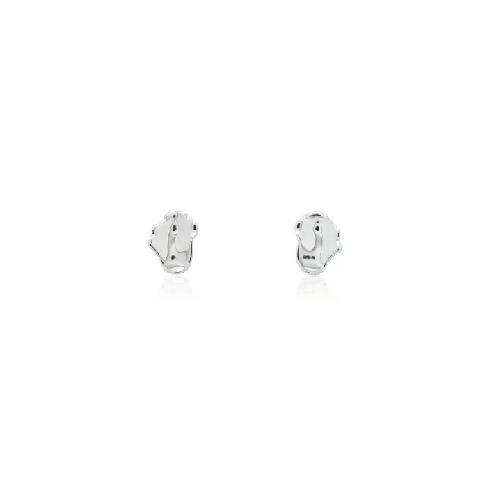 Morph Stud Earrings - Silver