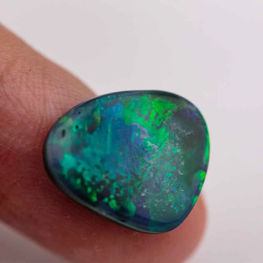 Natural Australian Black Opal Loose Gemstone 3.34ct