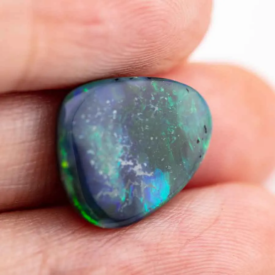 Natural Australian Black Opal Loose Gemstone 3.34ct