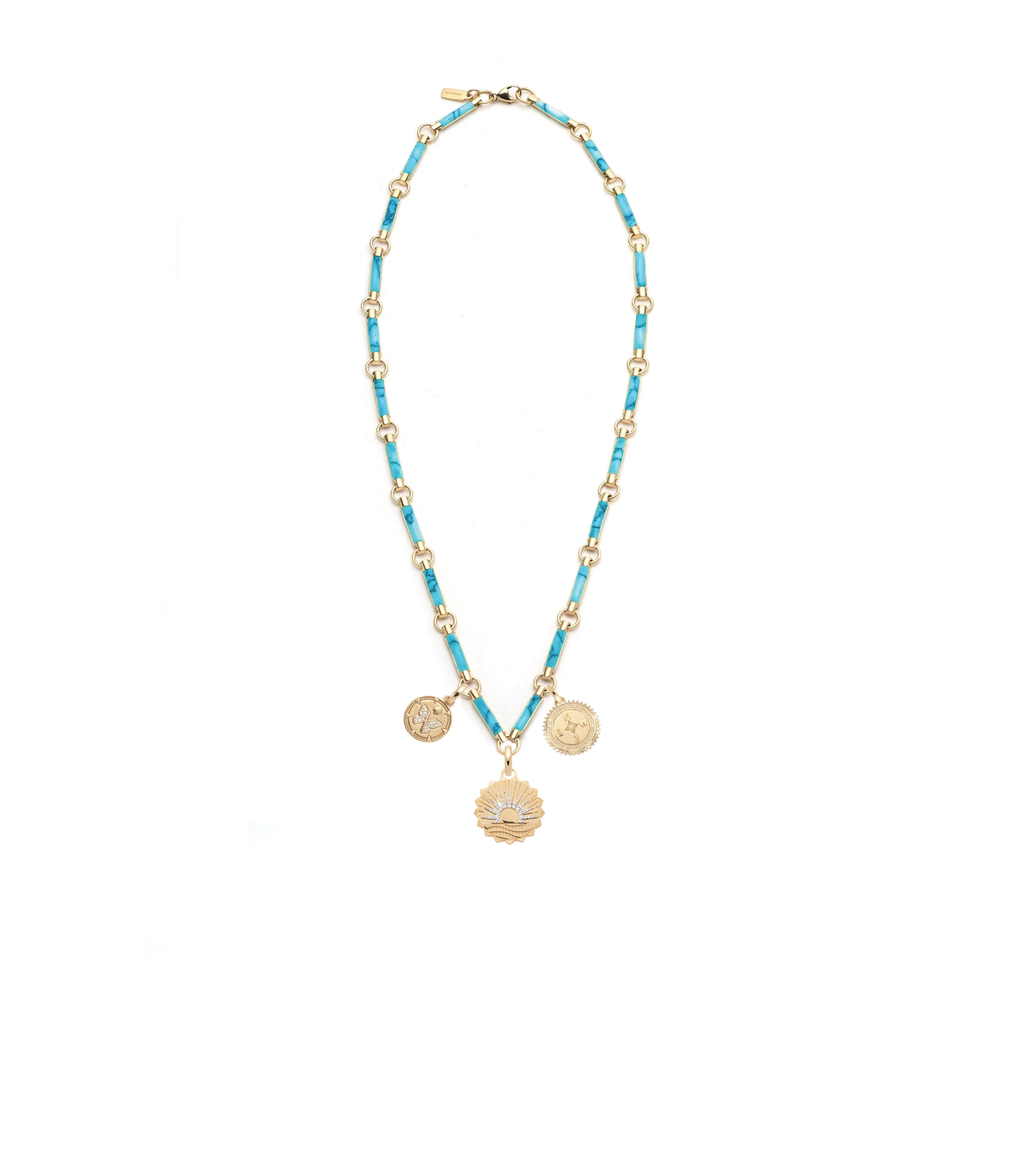 New Beginnings, Internal Compass & Resilience : Element Chain Necklace Turquoise