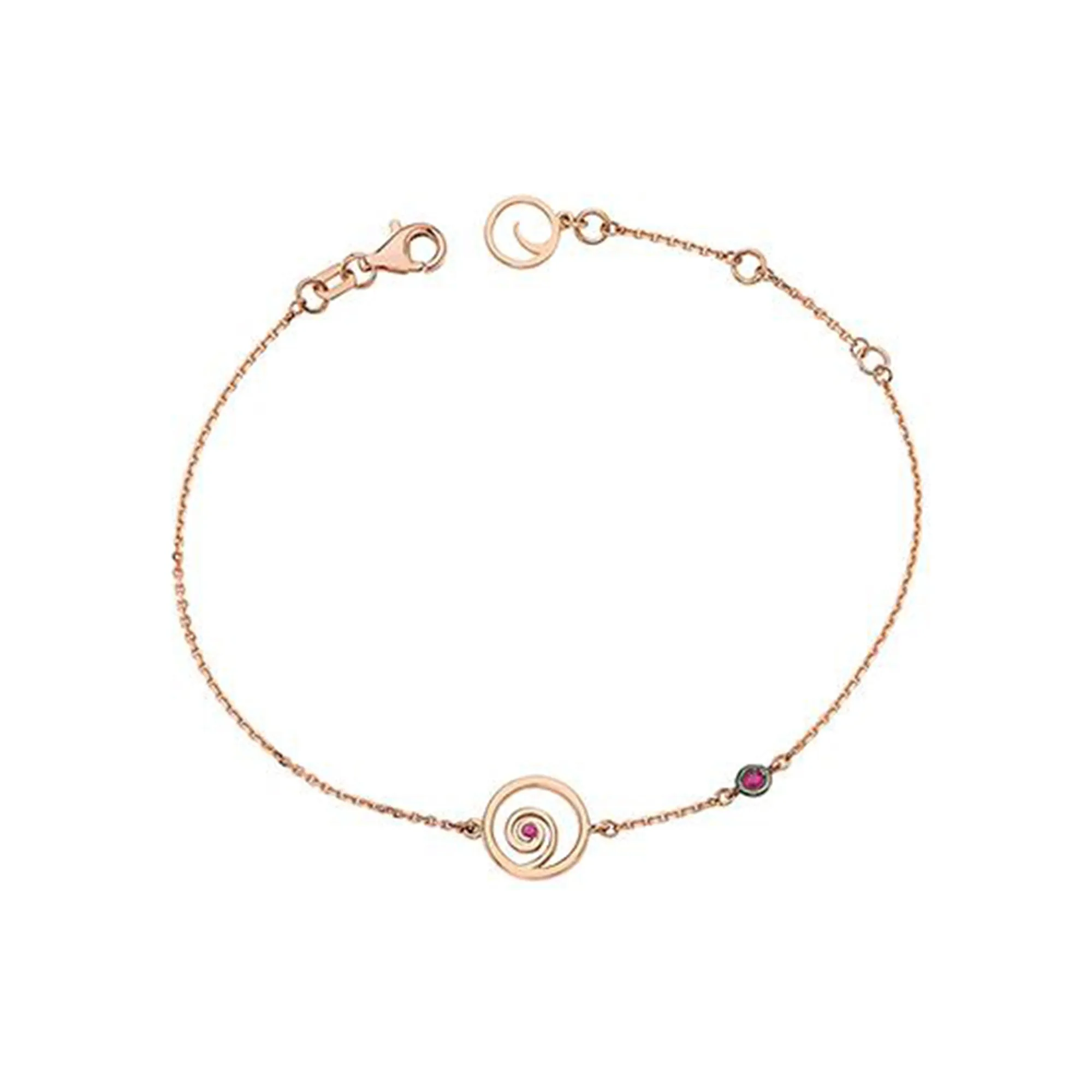 OM GOLD RUBY BRACELET