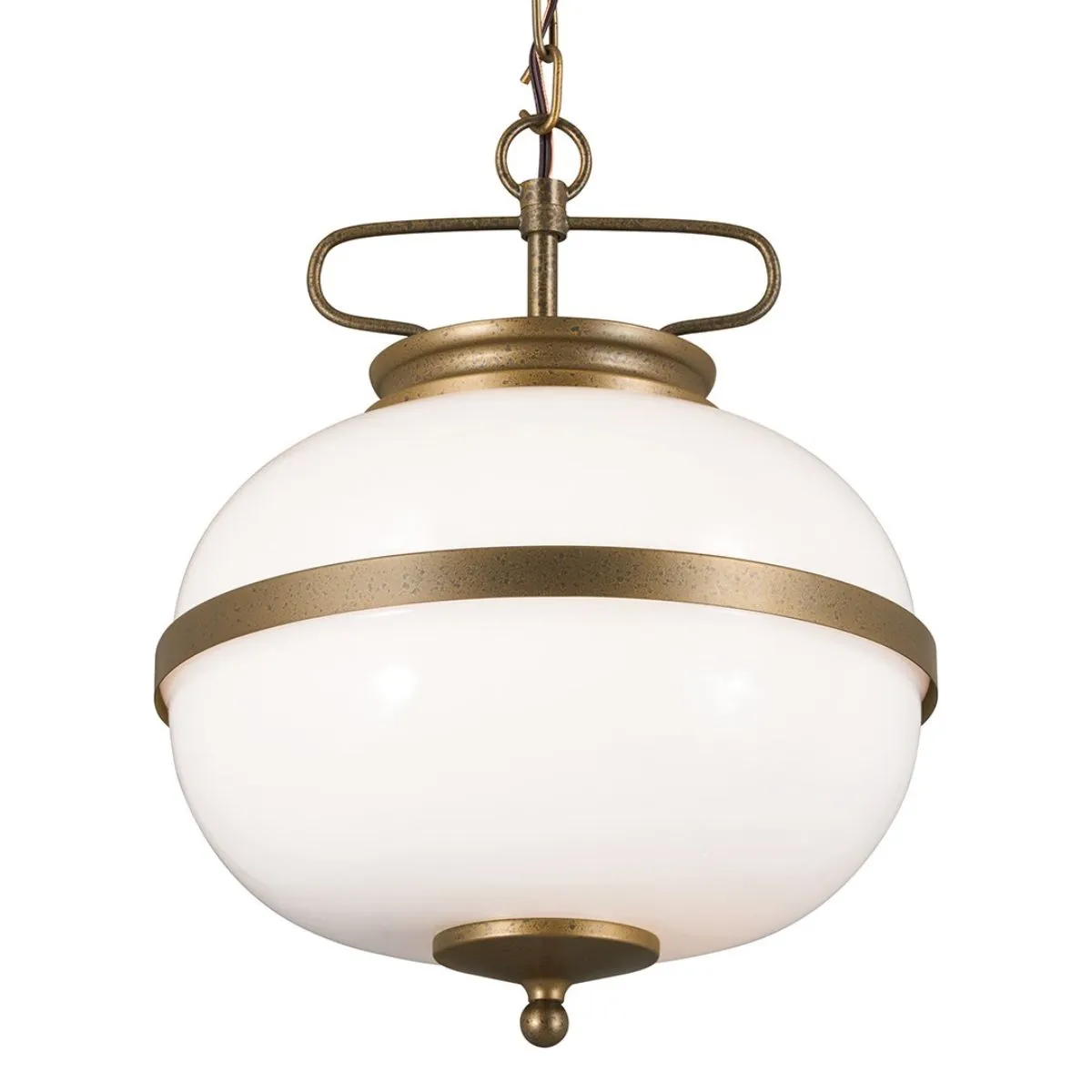 Opal 12 in. 2 lights Pendant Light Bronze finish