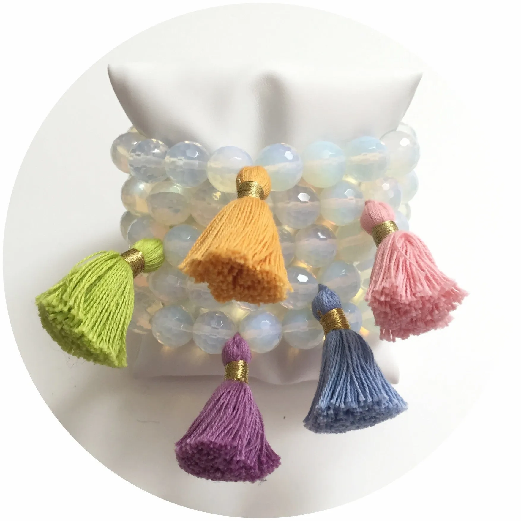 Opalite Tassels Color Stax