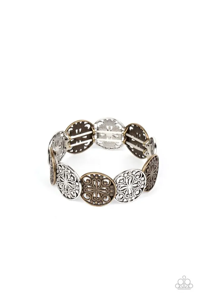 Paparazzi Bracelet ~ Portico Picnic - Multi