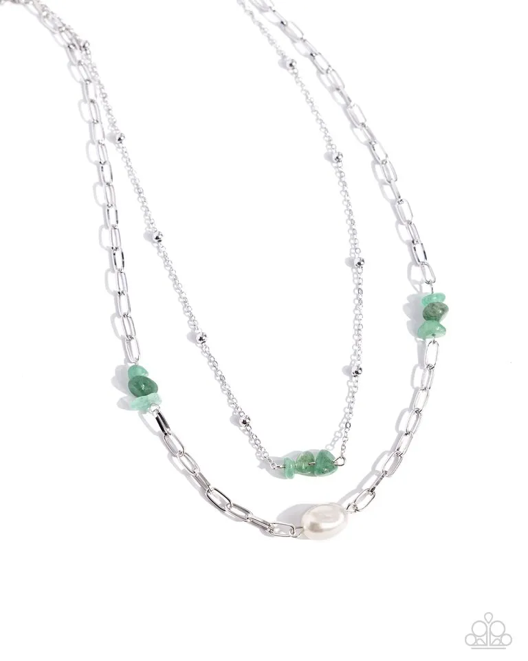 Paparazzi Necklace ~ Santa Fe Surprise - Green