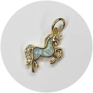 Pavé Opal Unicorn Pendant