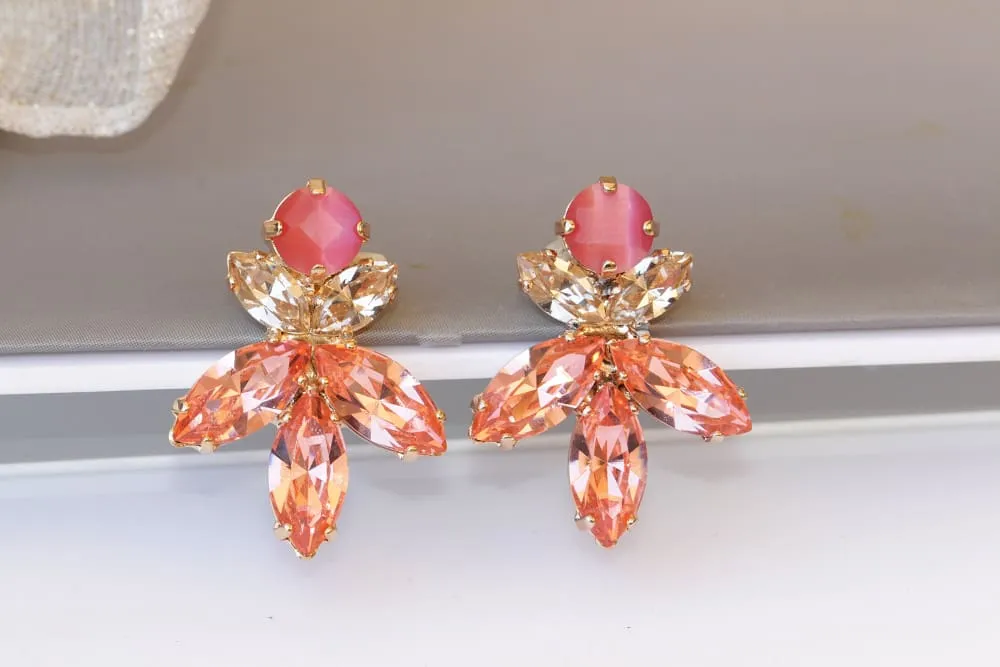 PEACH LARGE STUDS