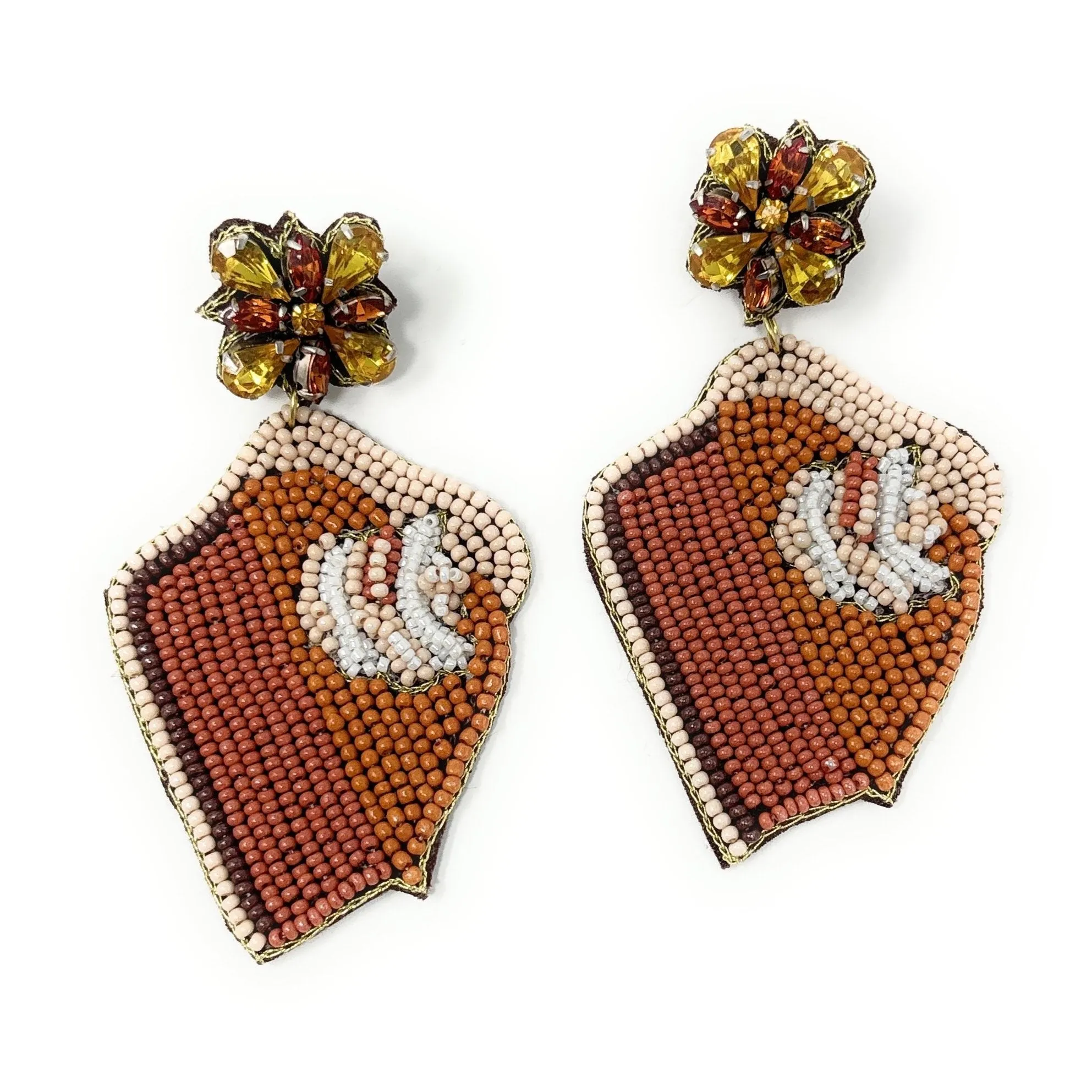 Pumpkin Pie Beaded Earrings