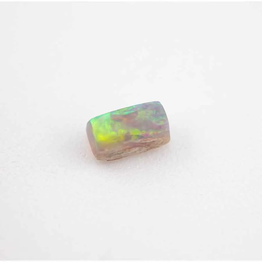 Rectangle Natural Australian Black Opal Loose Gemstone 0.40ct