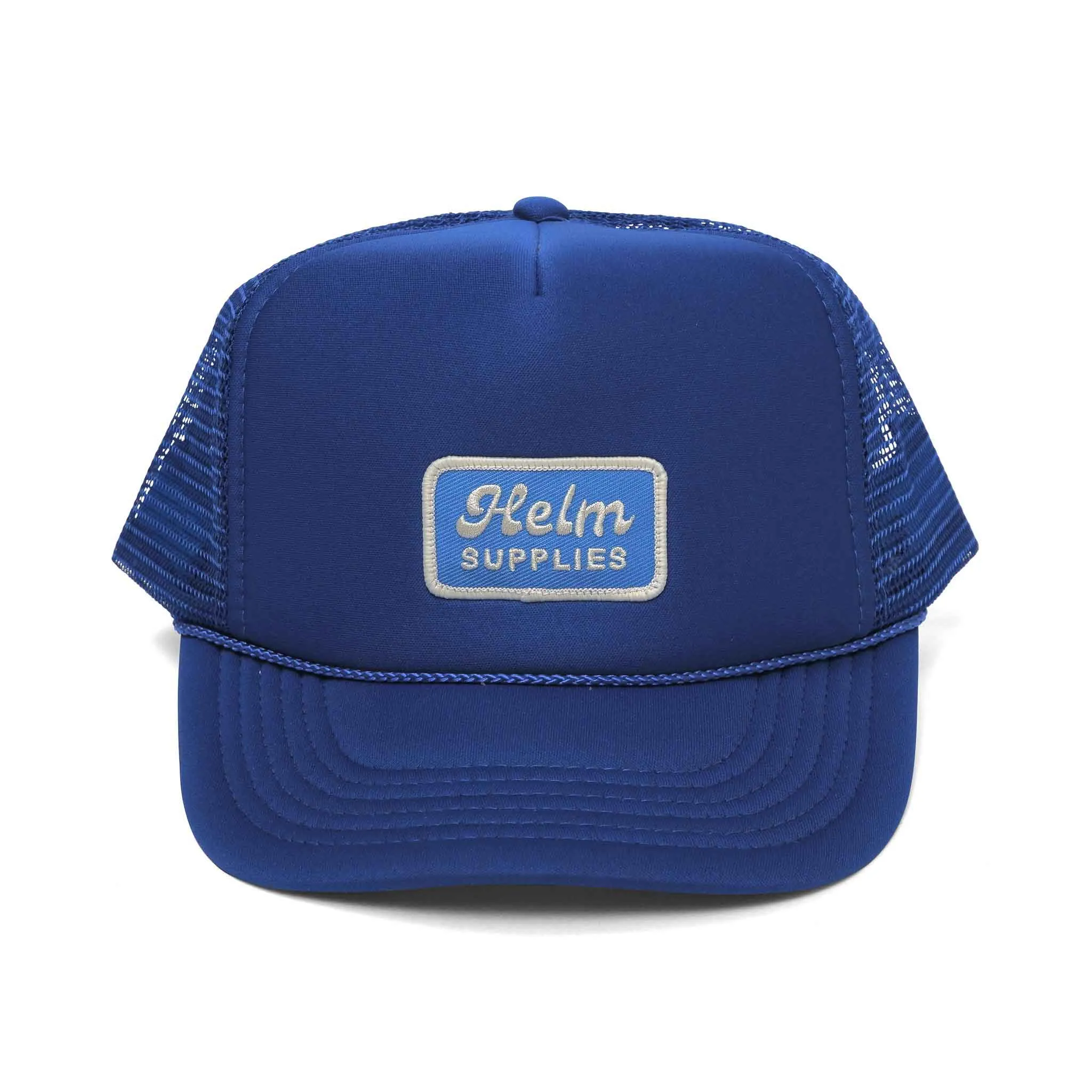 Retro Patch Trucker Hat | Blue