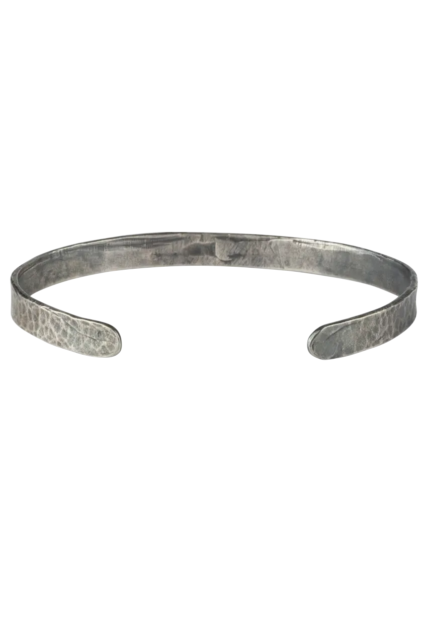 Ruby & Silver Dainty Cuff Bracelet