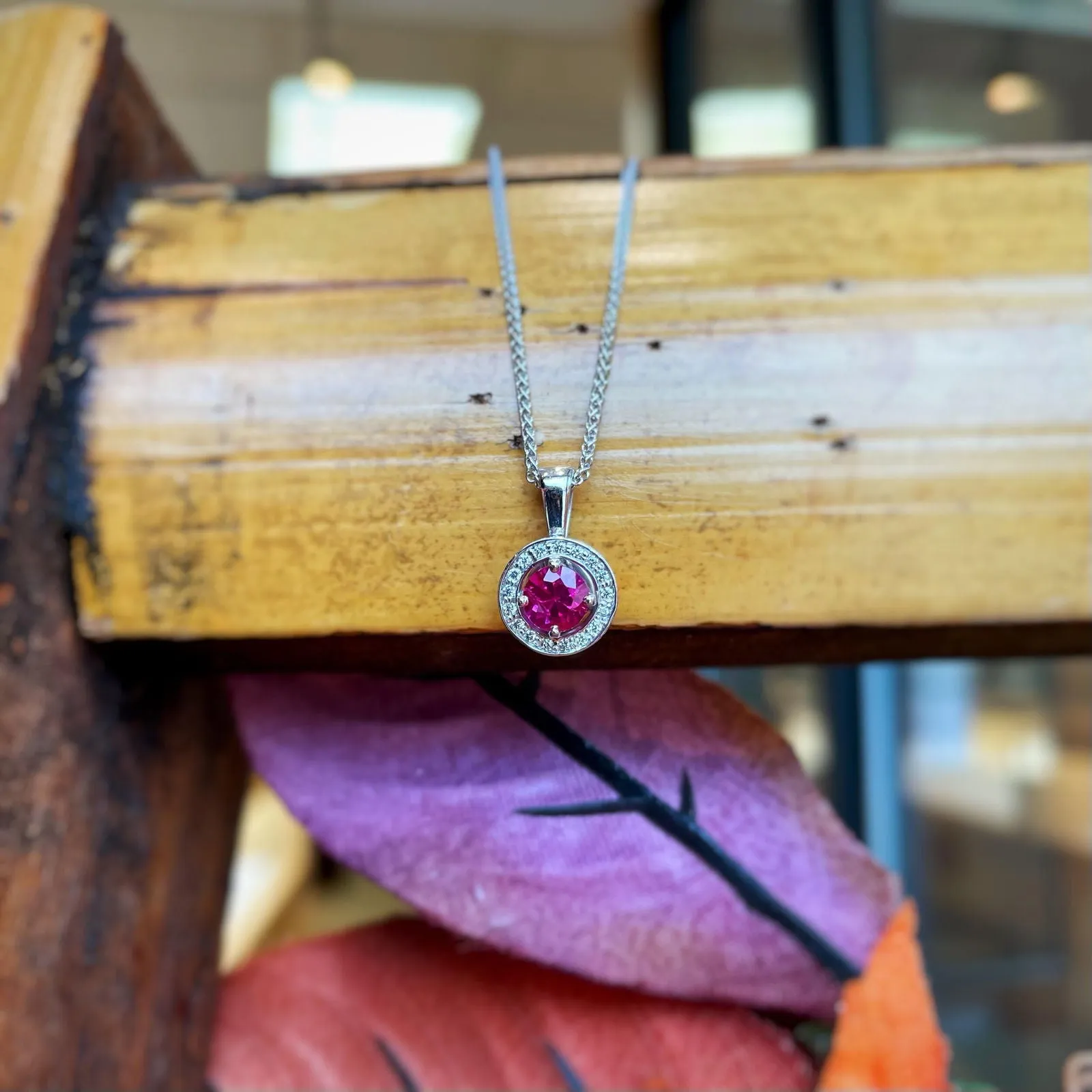 Ruby Diamond Pendant