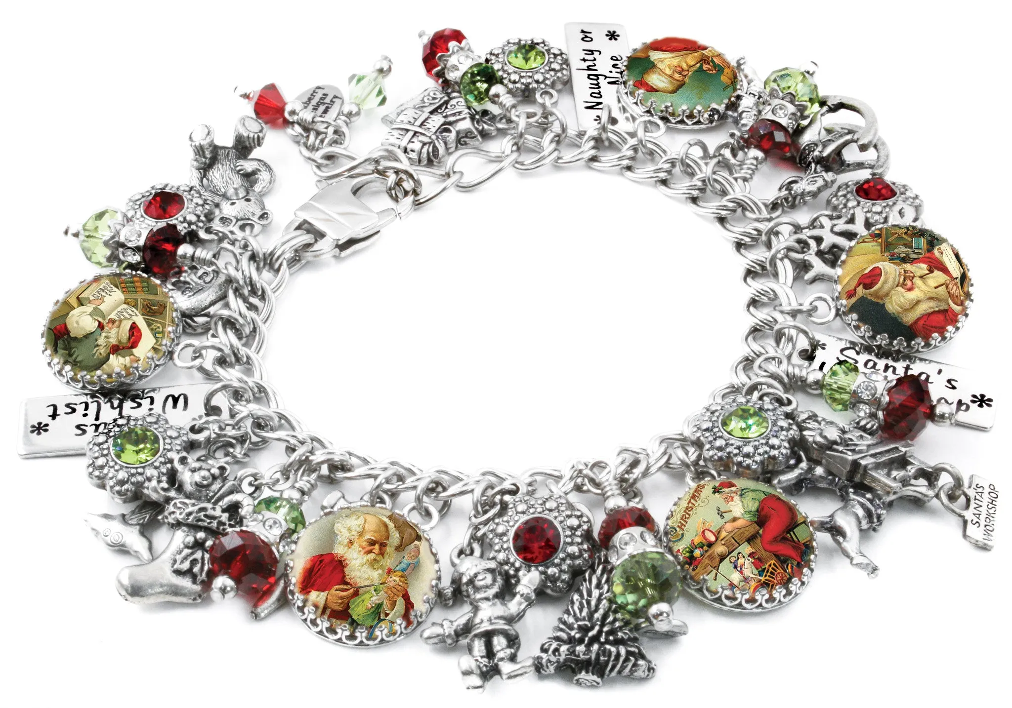 Santa Charm Bracelet, Santa's Workshop