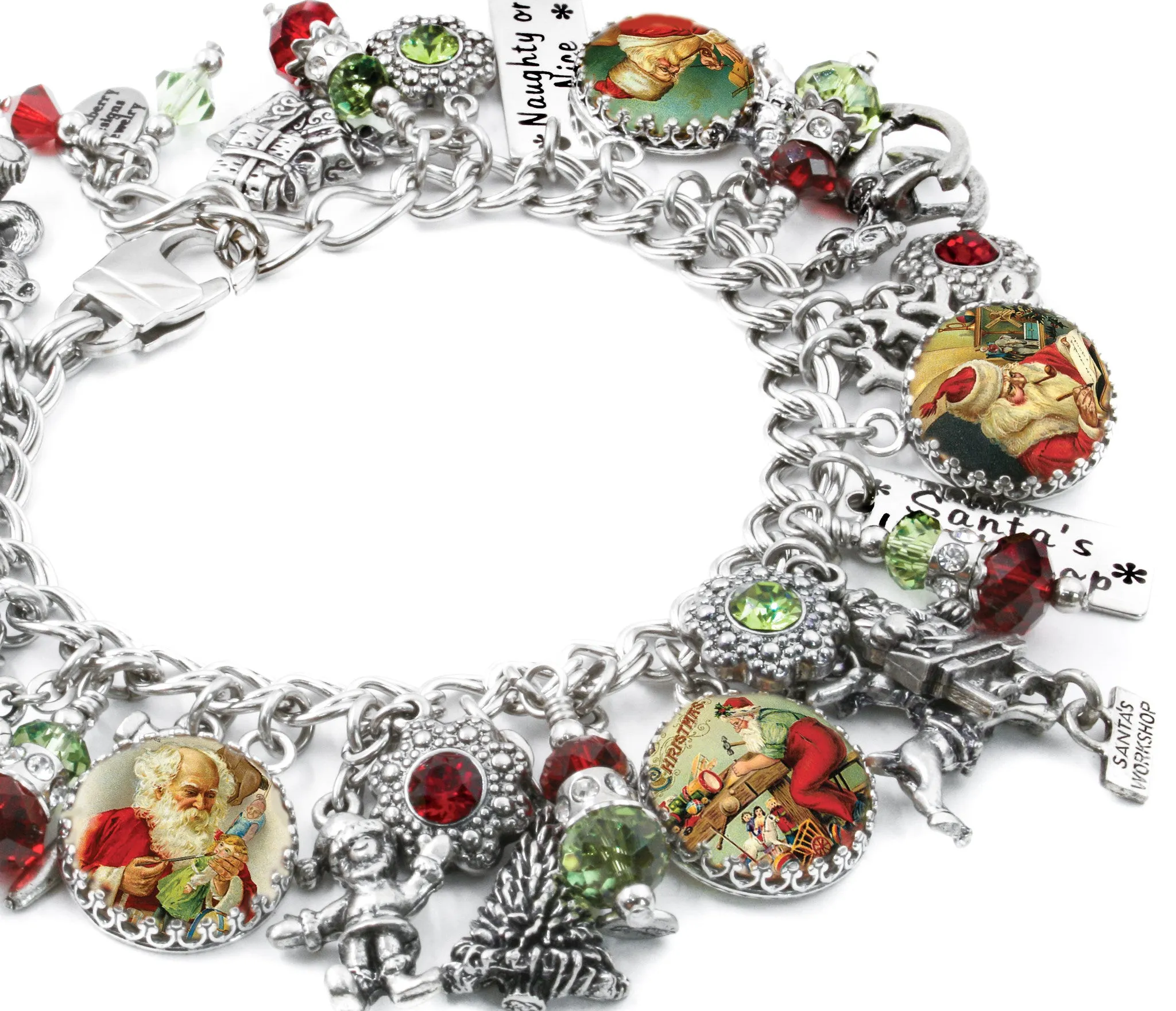 Santa Charm Bracelet, Santa's Workshop