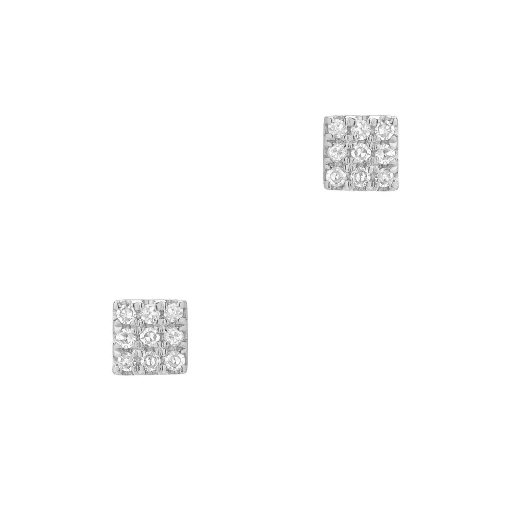 Small Square Post Earrings