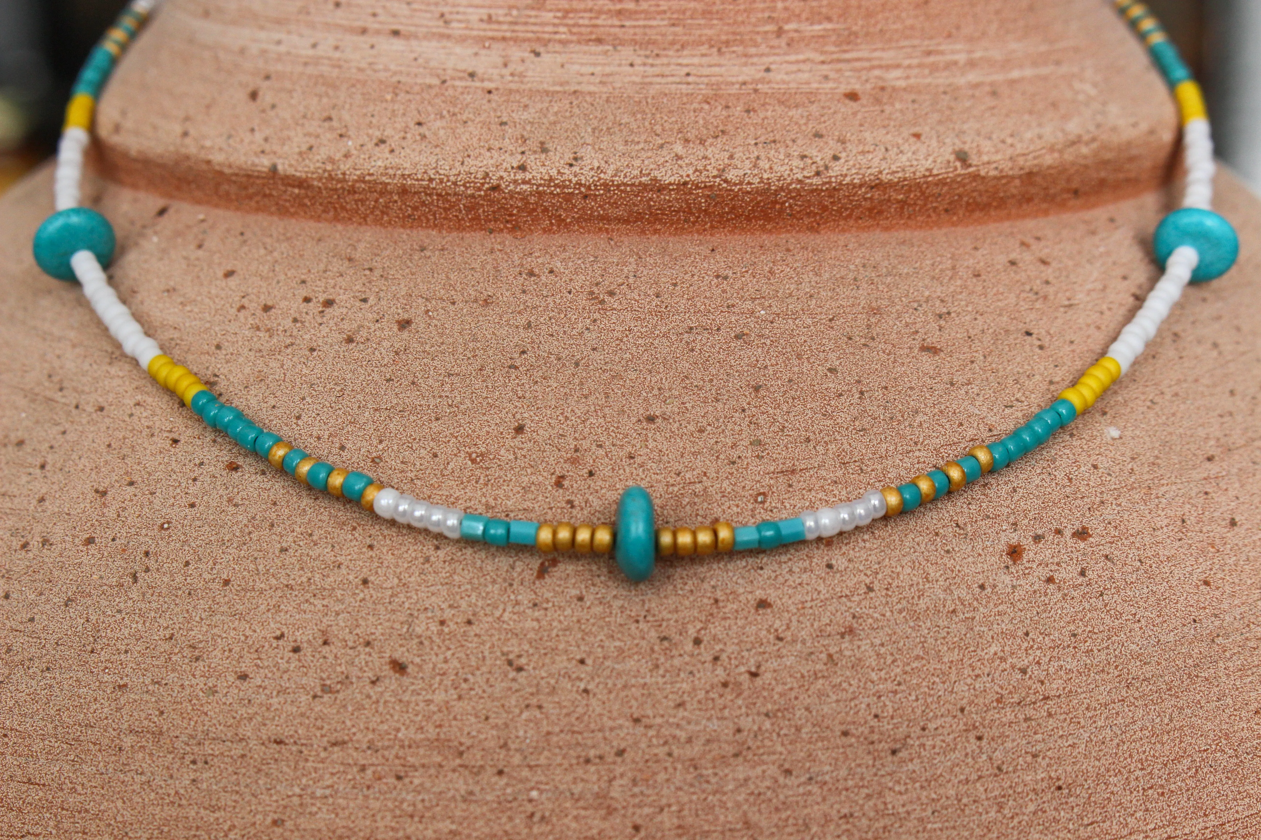 Sunny Ray Turquoise Beaded Necklace