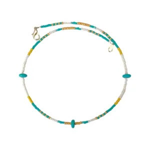 Sunny Ray Turquoise Beaded Necklace