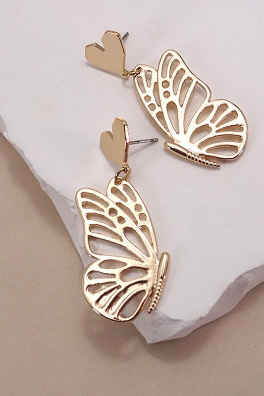 Sweetness Overload Butterfly Wing Earrings