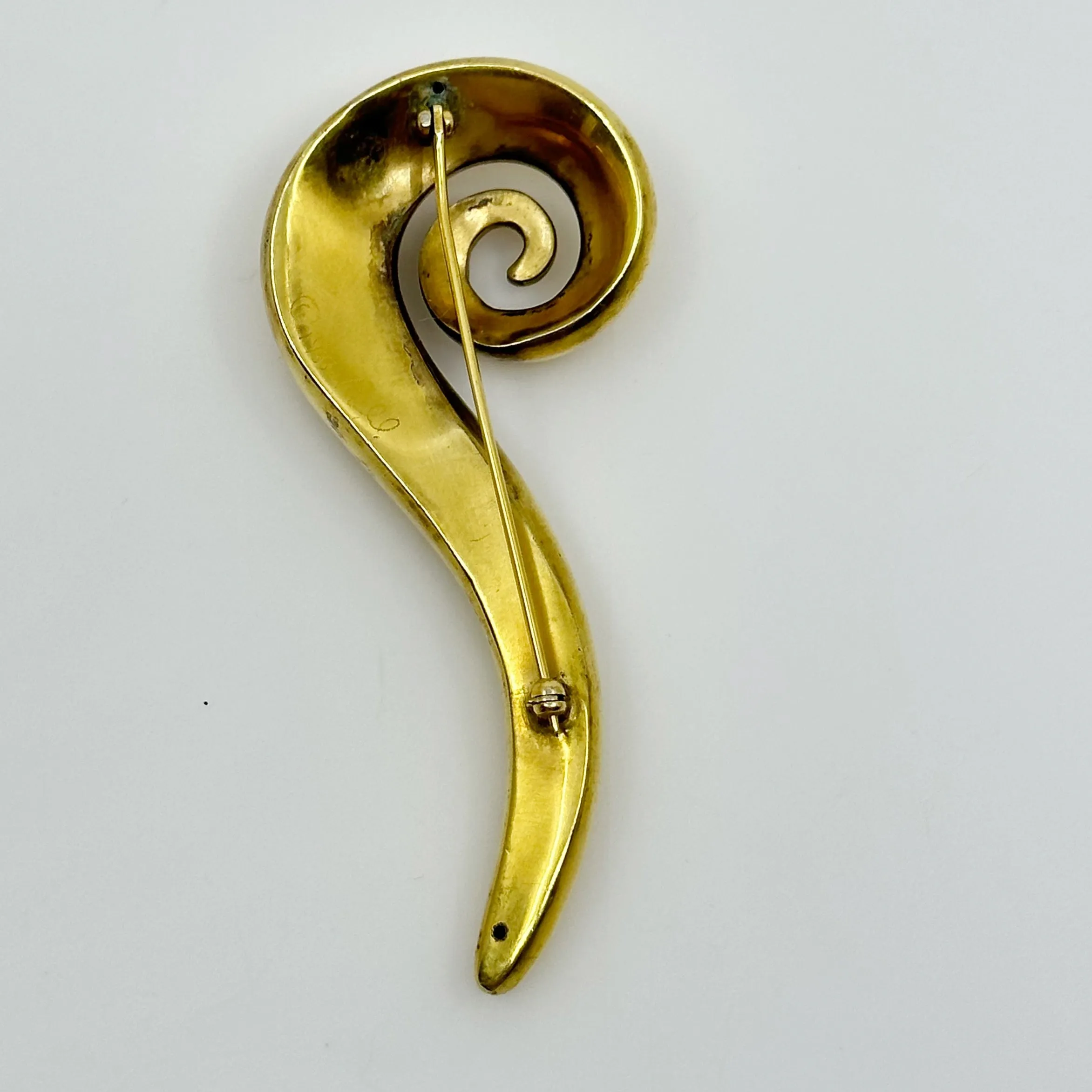 Vaubel Gold Vermeil sterling silver brooch