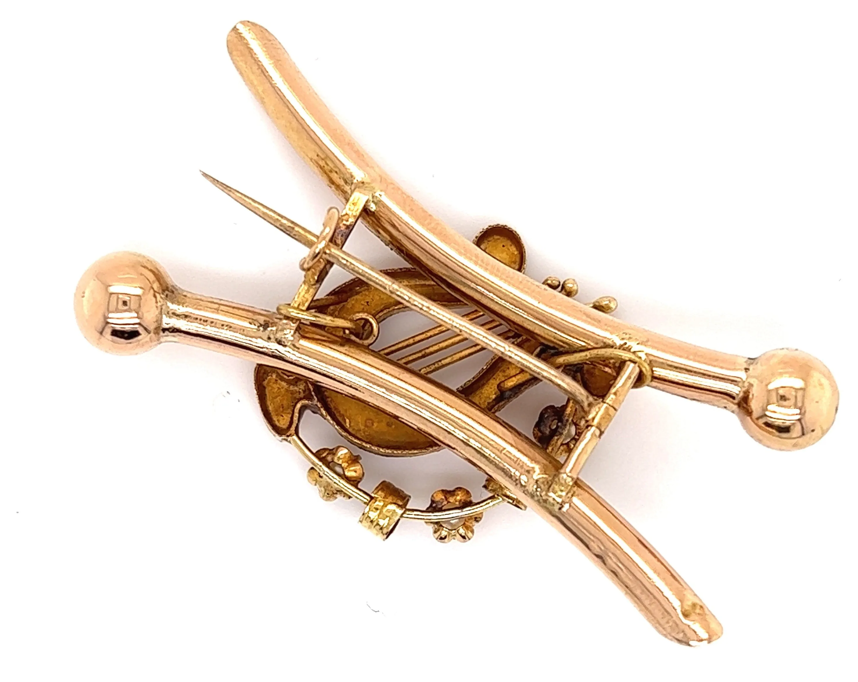 Vintage 9ct Yellow Gold Brooch