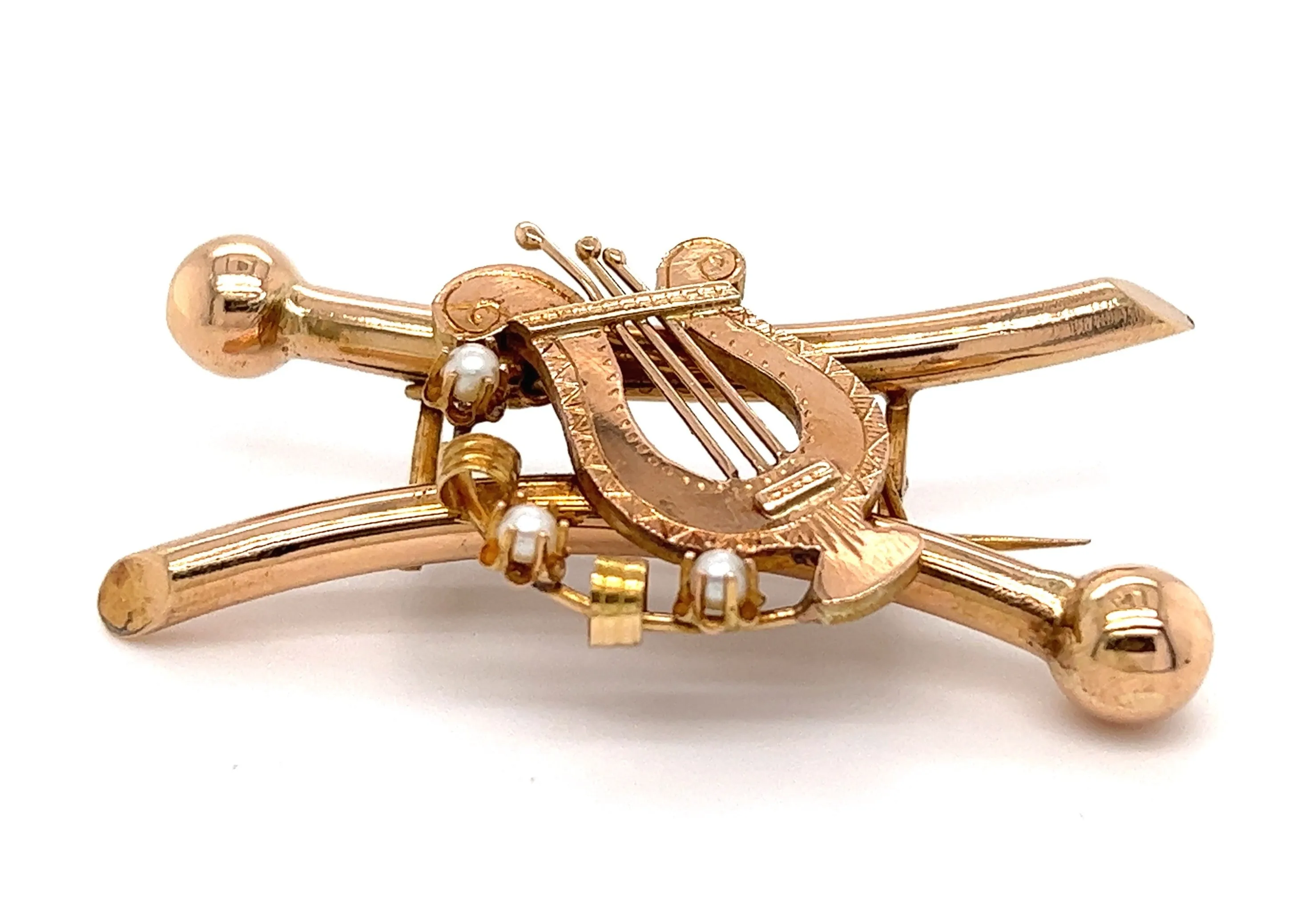 Vintage 9ct Yellow Gold Brooch