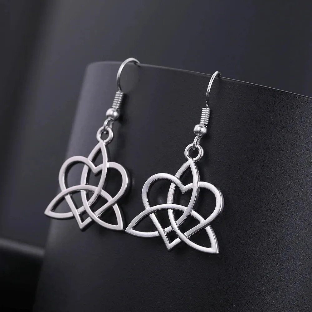 Vintage Viking Triquetra Animal Irish Celtics Knot Earrings Modern Women's Drop Earring Jewelry Magic Supernatural Amulet 2023