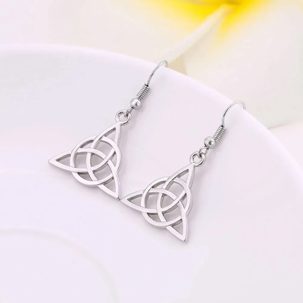 Vintage Viking Triquetra Animal Irish Celtics Knot Earrings Modern Women's Drop Earring Jewelry Magic Supernatural Amulet 2023