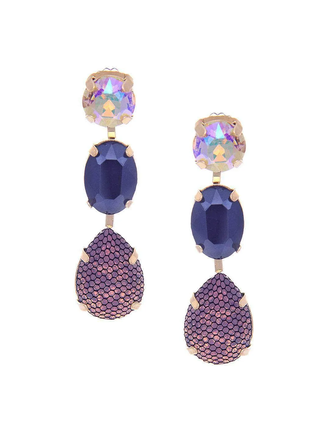 Yashaswinidayama In Our Honeycomb 3Tiered Earrings