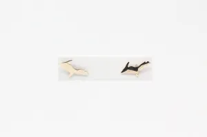 Yellow Gold Upper Peninsula Stud Earrings